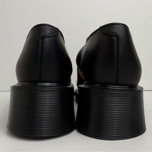 Vintage Dr. Martens England 90s Greasy Black Jazz Heel T Bar MIE Mary Janes UK 5 - Picture 10 of 15